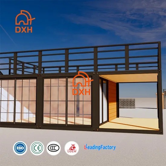 Container House with Roof