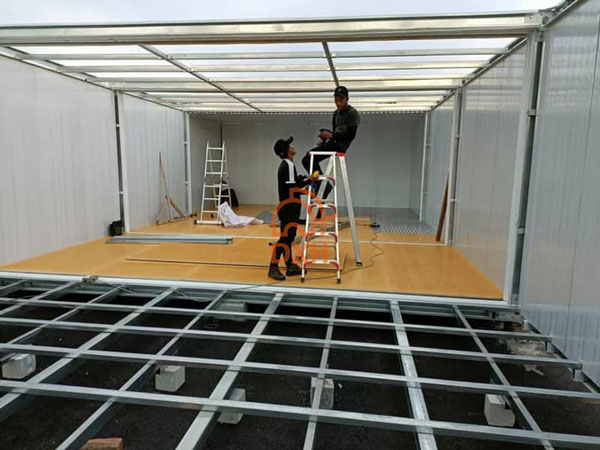 Install Flat Pack Container