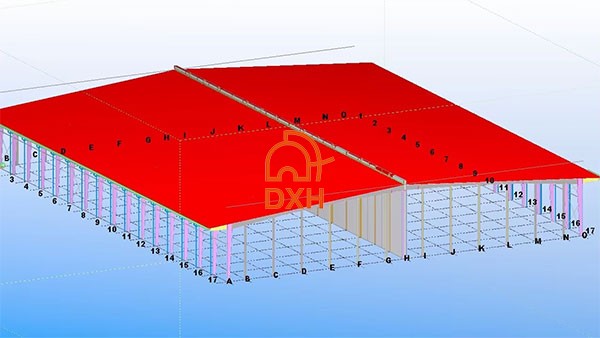 Steel Warehouse 3D Design