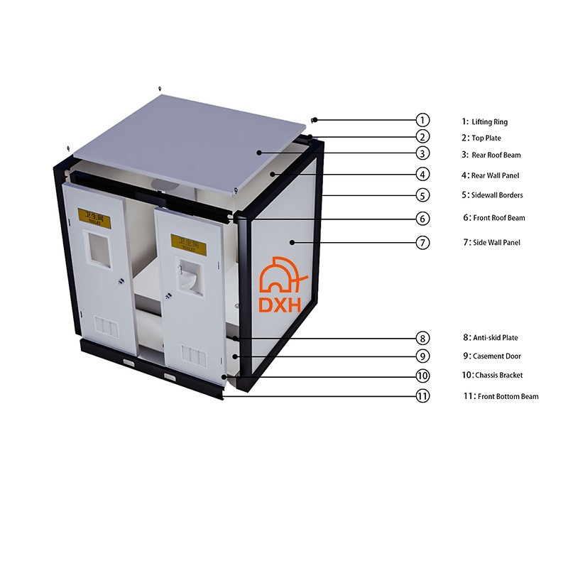 Double Portable Restroom