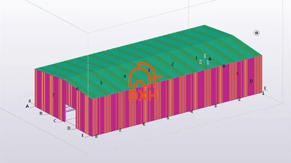 Bolivia 3D Steel Warehouse Structures