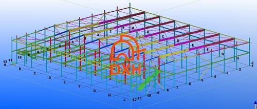 2-Story Steel Shopping Mall Design